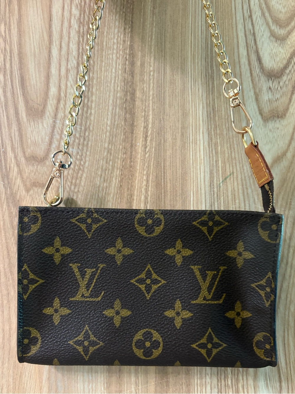 Authentic LOUIS VUITTON Monogram Bucket PM Accessory Pouch